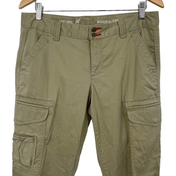 Gap Cadet Cargo Khaki Pants Light Olive Green 8 - Picture 4 of 11